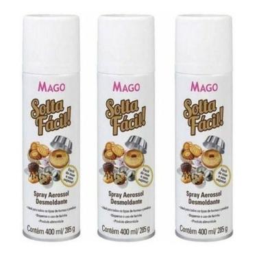 Imagem de 3und Spray Aerosol Solta Fácil Antiaderente Mago Kit3, Desmoldante Aer