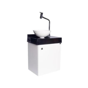 Imagem de Gabinete Banheiro 1 Porta Branco Ártico - Du'Arte Marcenaria, Sobrepos