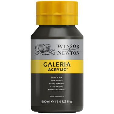 Imagem de Tinta Acrílica Galeria Winsor & Newton 331 Ivory Black 500 Ml