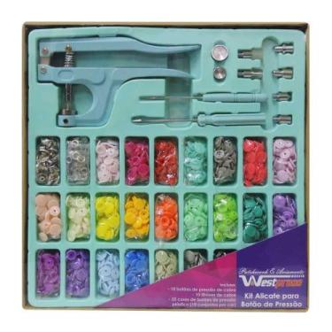 Imagem de Alicate de Pressão 3 em 1 Aplicador de Botão - Alicate + Botões Plásti