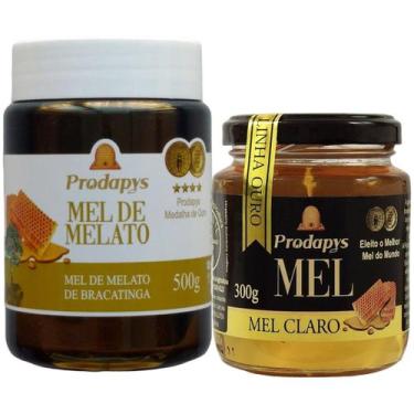 Imagem de Mel Melato de Bracatinga 500g e Mel Claro Puro 300g - Prodapys, Unisse