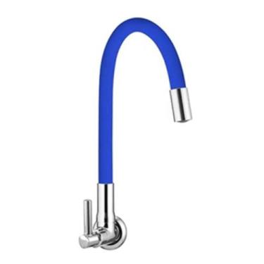 Imagem de Torneira De Parede Gourmet Cozinha Banheiro Azul Flexível Império Ind 