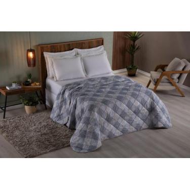 Imagem de Cobertor cama casal queen 400 fios dupla face 100% poliéster micro per