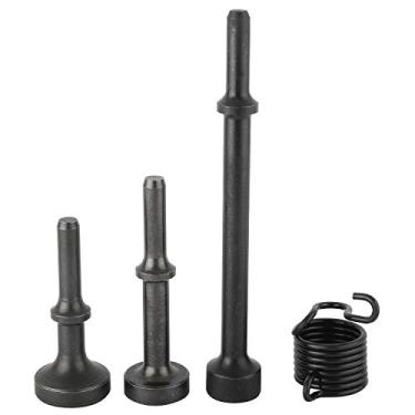 Imagem de Kit de ferramentas para martelo de ar suave, acessórios para brocas de cinzel pneumático, incluindo 3 peças de martelo de ar de 10 mm e 1 mola