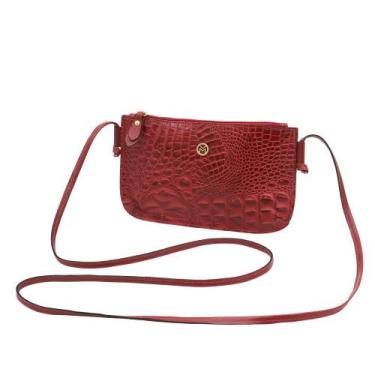 Imagem de Bolsa de Couro Mariart 202, Vermelho