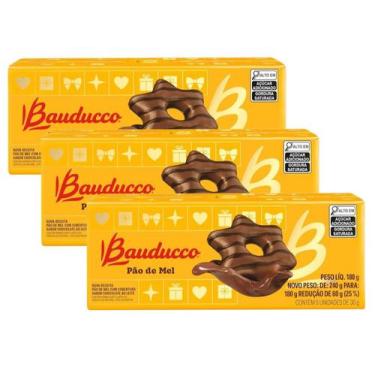 Imagem de Pão de Mel Bauducco Chocolate C/ 6 Unid - 3 Caixas