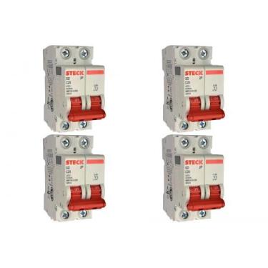 Imagem de Kit C/4 - Disjuntor Steck "Din" Bipolar 20A. C