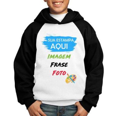 Imagem de Moletom Infantil Estampa Personalizada (Imagem, frase ou foto) - Foca 