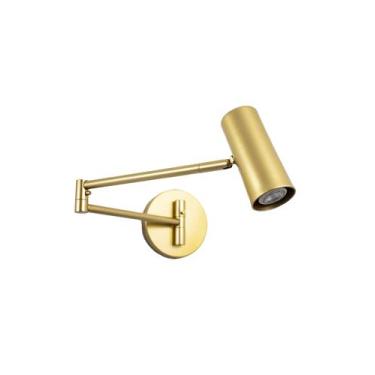 Imagem de Lustre Arandela Cilindro Articulável Dourado 181 - ILUMINAMUNDO