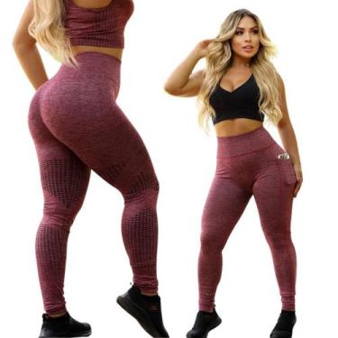 Imagem de Legging Empina BumBum Sem Costura Cintura Alta Coleção 2023 - Gringas 