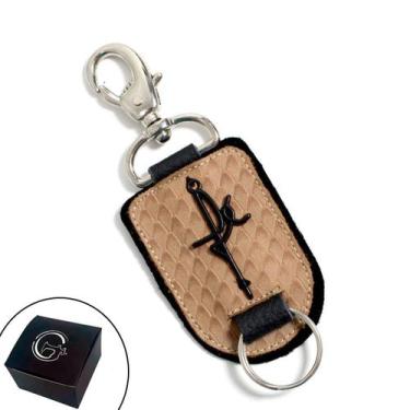 Imagem de Chaveiro de Couro Gourmet Country Mosquetão Fé - GRANADO ACESSÓRIOS