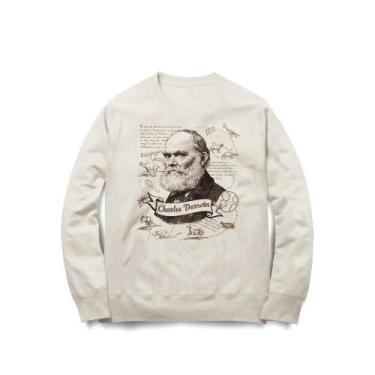 Imagem de Moletom Charles Darwin Studio Geek, P, Off white