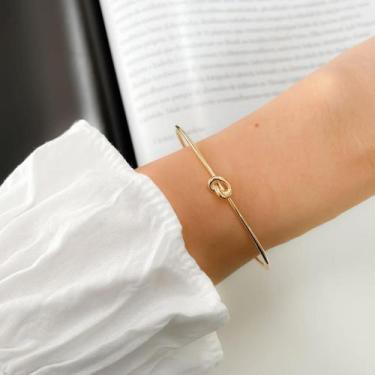 Imagem de Bracelete Nó Banhado a Ouro ou Prata - Gioh Joias