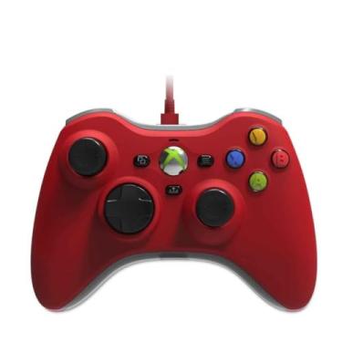 Imagem de Hyperkin Xenon Wired Controller - Red - Officially licensed Xbox 360 Controller replica for use with Xbox Series X|S, Xbox One, Windows 10|11, PC, Video Game Controller, 3.5MM Audio Jack, Impulse