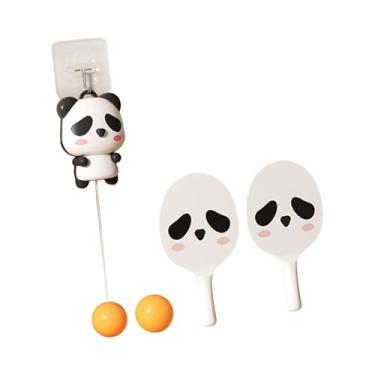 Imagem de oshhni Indoor Panda Hanging Table Tennis Trainer Brinquedo Interativo Prático Equipamento Portátil para Exercícios Crianças Adultos Crianças Meninos, 2 Bolas