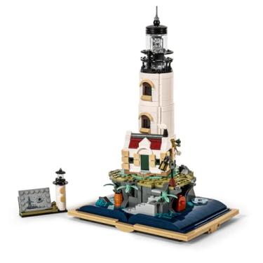 Imagem de GOTIMON Conjunto de blocos de construção de livros mágicos, torre de farol de ilha, kit de construção de modelo, presente para adultos e crianças (1016 peças)