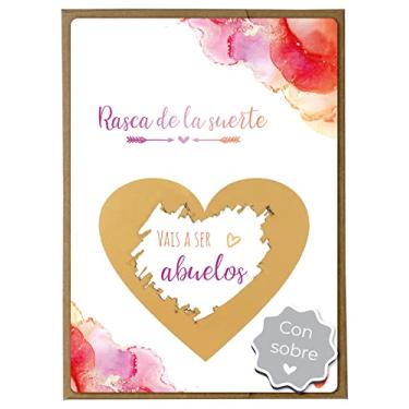 Imagem de Jolicoon Tarjeta de rascar Vais a ser abuelos con sobre - Anunciar embarazo abuelos