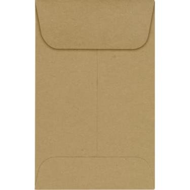 Imagem de LUXPaper #1 Envelopes de moedas em 31,8 kg. Sacola de compras, Envelopes para coleções de moedas, sementes de jardim, selos e mais, com cola hidratada, pacote com 250, tamanho do envelope 2 1/4 x 3 1/2 (marrom)