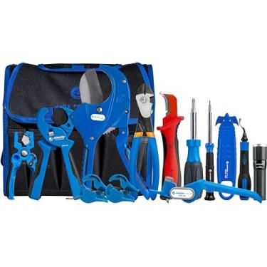 Imagem de Jonard Tools Kit de duto de fibra óptica TK-268 de 14 peças – Kit de ferramentas de duto de grau profissional com cortadores de tubo de precisão e ferramentas versáteis para microdutos e dutos de