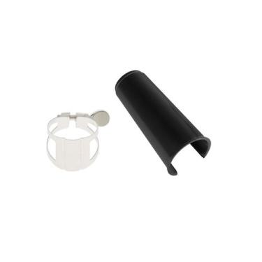 Imagem de Kit Abraçadeira Prata de 1 Parafuso com Tampa para Clarinete - Silver