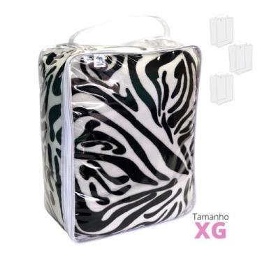 Imagem de  Organizador Multiuso Kit 4 Porta Cobertor Edredom Lençol Closet TAM X