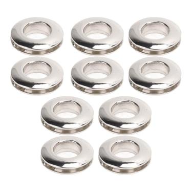 Imagem de Galetes de Reparo de Bota de Calça 10pcs, Ilhós Espessados ​​parafusos de Metal para Parafuso de Metal Junto Com Bolsa de Roupas de Couro de Couro (SILVER)