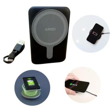 Imagem de Carregador Portátil Sem Fio 5000mAh com Carga Rápida  KNC-8885 - RMEle