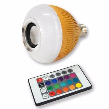 Imagem de Lâmpada Led Caixa De Som Com Bluetooth Controle Remoto Wj-L2 - Winjoin