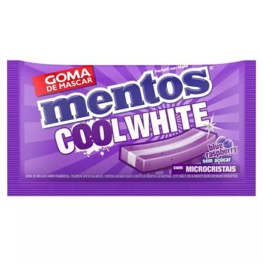 Imagem de Goma de Mascar Mentos Cool White Blue Raspberry Zero Açúcar Envelope Perfetti 8,5g
