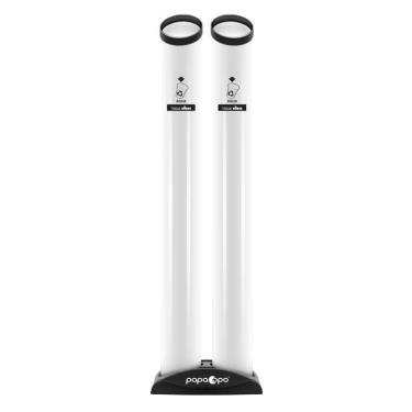 Imagem de Coletor Lixeira Dupla De Copo Descartável Água 200Ml