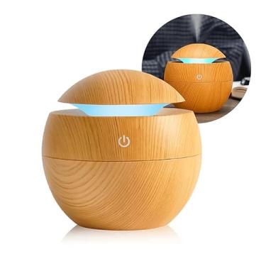 Imagem de Difusor de Ar - Aromatizador e Umidificador Ultrassônico, 200ml, Luz LED 7 Cores, Portátil, Silencioso, Recarregável USB, Ideal para Aromaterapia, Quarto, Escritório e Casa