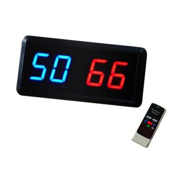 Imagem de oshhni LED de placar eletrônico de placar de pontuação multifuncional Digital Score para futebol para jogos ao ar livre de basquete interno