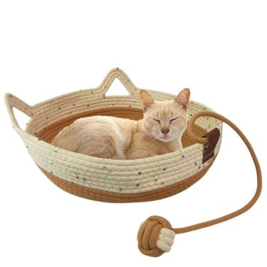 Imagem de Cama Gato Cestinho Ninho Pet Felino Arranhador Caminha Rasqueadora Confortavel 
