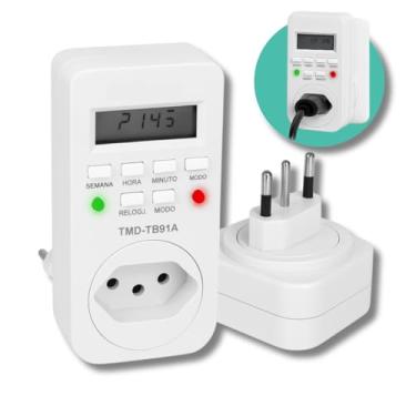 Imagem de Timer Temporizador Digital Bivolt 18 Programações Display LCD, 10A, Automatização de Iluminação e Eletrodomésticos