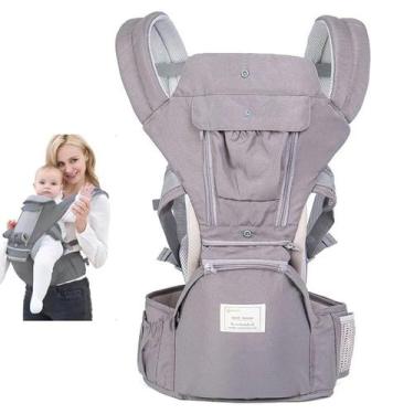 Imagem de Canguru Carregador Bebe Criança Passeio Viagem Bolso Alça Ergonomico M