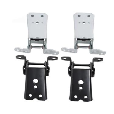 Imagem de 4 peças dobradiças de porta superior e inferior de veículo de aço E8TZ1522810A Apto para acessórios de carro Mercury Cougar 1980-1982