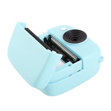 Imagem de Câmera de Impressão Infantil, Câmera de Vídeo Digital Criança 1080p 48m 2 Polegadas Tela Fácil Usar a Duração da Bateria Longa Com Filtros Quadros para Meninas Meninas (Azul -celeste)