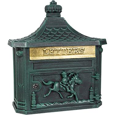 Imagem de Caixas Postais Estilo Vintage, Caixa Postal De Alumínio Vitoriana Antiga Com Trava Na Parede, 3 Cores, Golden,green,black, Black