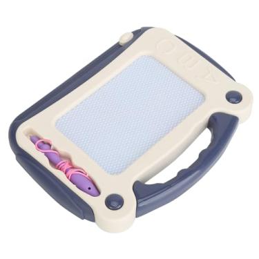 Imagem de Naroote Bloco de Escrita, Superfície de Superfície, Sinais Elegantes de Quadro -negligente Praço de Desenho Magnético Cor Placa Doodle para Salão de Beleza (Azul)