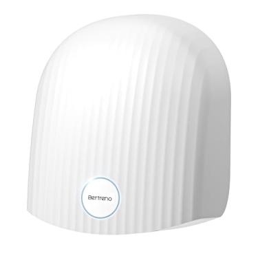 Imagem de Bertreno Secador De Mãos Comercial Para Banheiro 110V, Elétrico Compacto Banheiros, Alta Velocidade, Plug-In, Luz Trabalho Led E Baixo Ruído, Branco