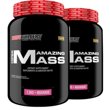 Imagem de Kit 2x Amazing Mass 1,5kg - Bodybuilders (Médio, Morango)
