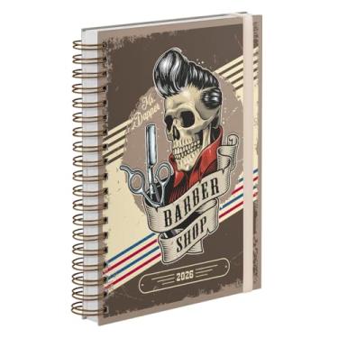 Imagem de Agenda Comercial 2026 Plus Capa Dura Barbearia Barber Shop Nude