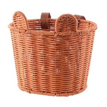 Imagem de Tachiuwa Cesta de bicicleta infantil, cesta de guidão, cesta de scooter, cesta de ciclismo portátil para compras, camping, esportes