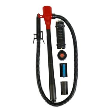 Imagem de KiBcsLic Ferramenta de troca de extrator de fluido de óleo, fluido diferencial, fácil de instalar, bomba de transferência de óleo e combustível para barco, Preto, Vermelho