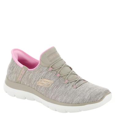 Imagem de SKECHERS Tênis feminino Summits Everyday Set Hands Free Slip-ins, rosa-acastanhado, 38