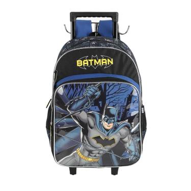 Imagem de Mochila de Rodinhas Com Alça Luxcel Batman Azul