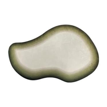 Imagem de Tapete de pelúcia grosso para sala de estar, com formas irregulares, para quarto, casa, macio, fofo, gradiente de cor, decoração de sala de estar (200x250 cm/D)