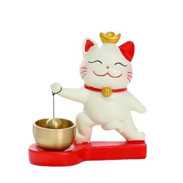 Imagem de BLWOTMOR Enfeite de Pendurar Sino de Porta de Gato Da Sorte, Decoração de Parede para Portão de Entrada, Style B, Tamanho real