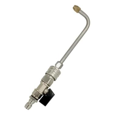 Imagem de Generic Extensão para lavadora de alta pressão, peças para haste de limpeza, adaptador de mangueira de jardinagem de alto desempenho, bico de pulverização em, Curvatura de 90 Graus