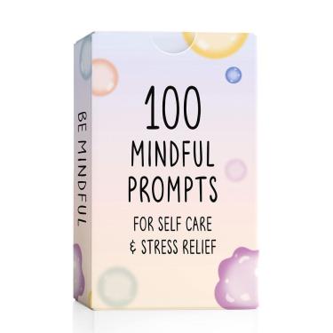 Imagem de Cartões Mindful Prompts The Idea Space 100 Self Care and tensão